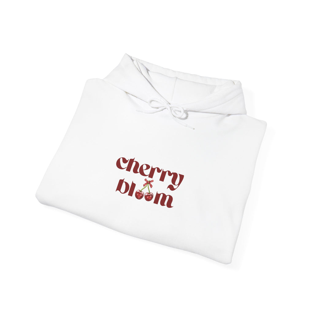 Cherry Bloom Graphic Hoodie,Premium Unisex Heavy Blend Pullover