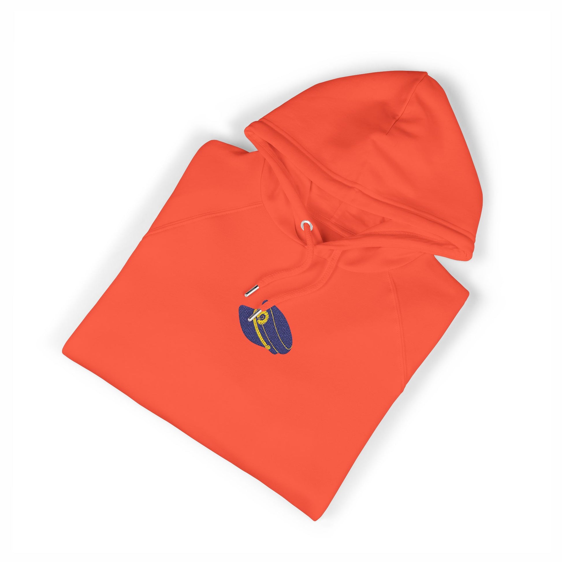 Organic Hoodie - Cozy and Sustainable Men-Women Raglan Hoodie with Embroidery Details