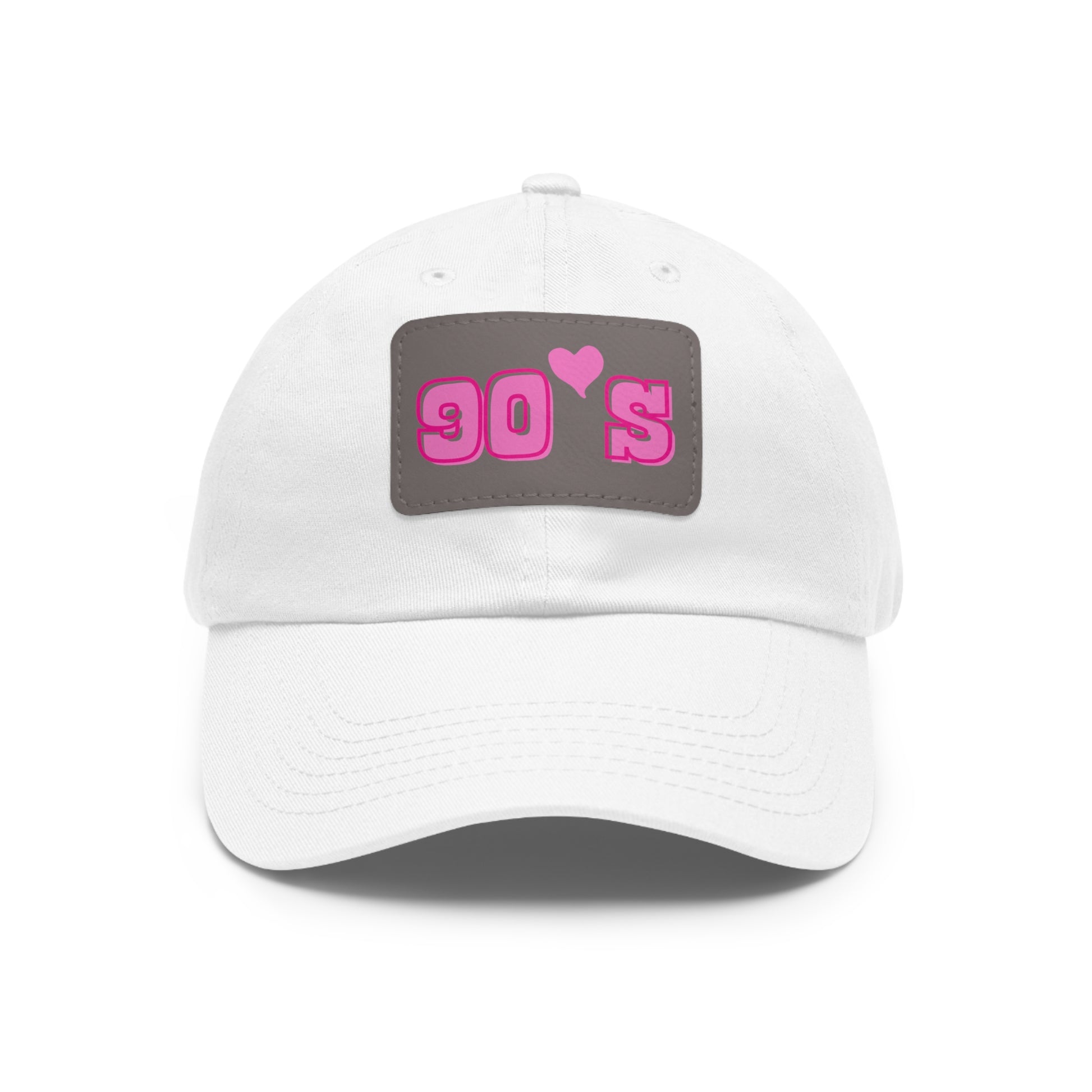 90's Women Hat with Leather Patch (Rectangle)