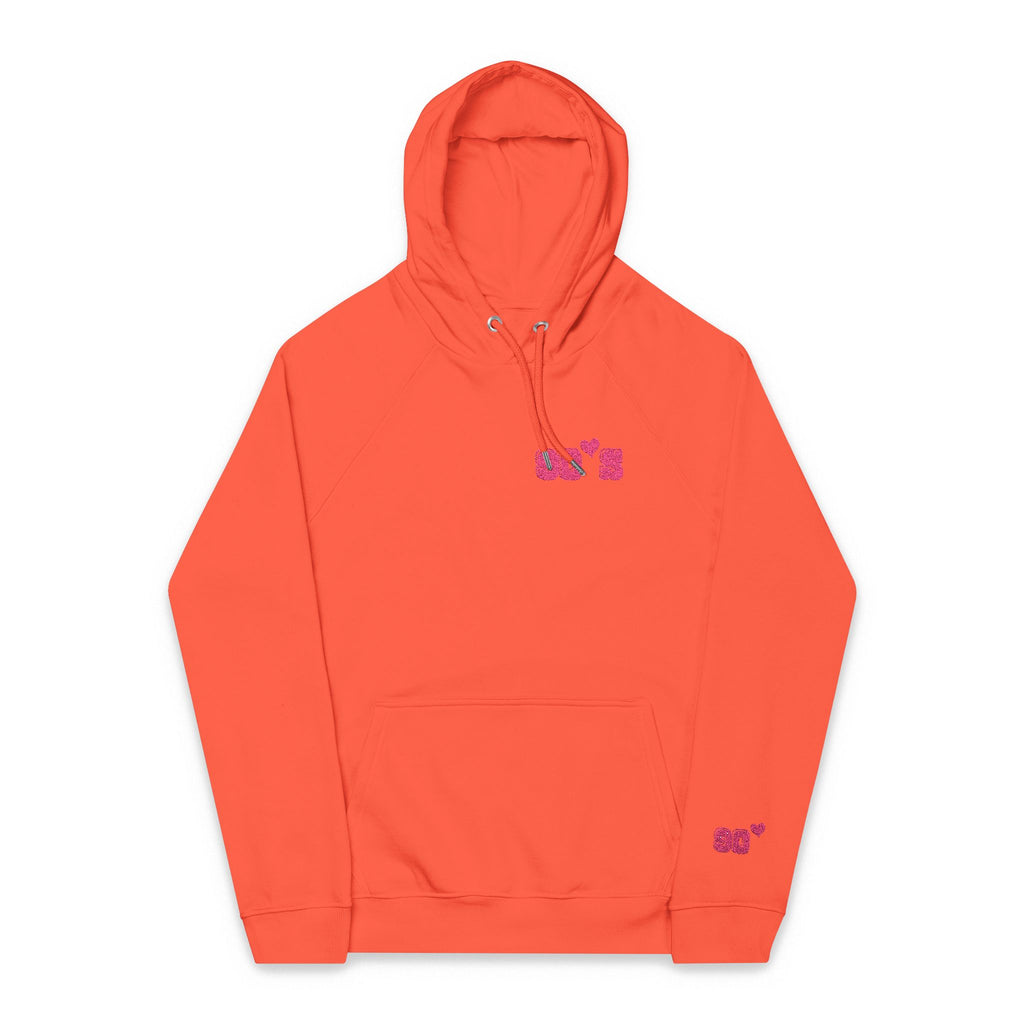 Women Raglan Hoodie with 90's Embroidery Details