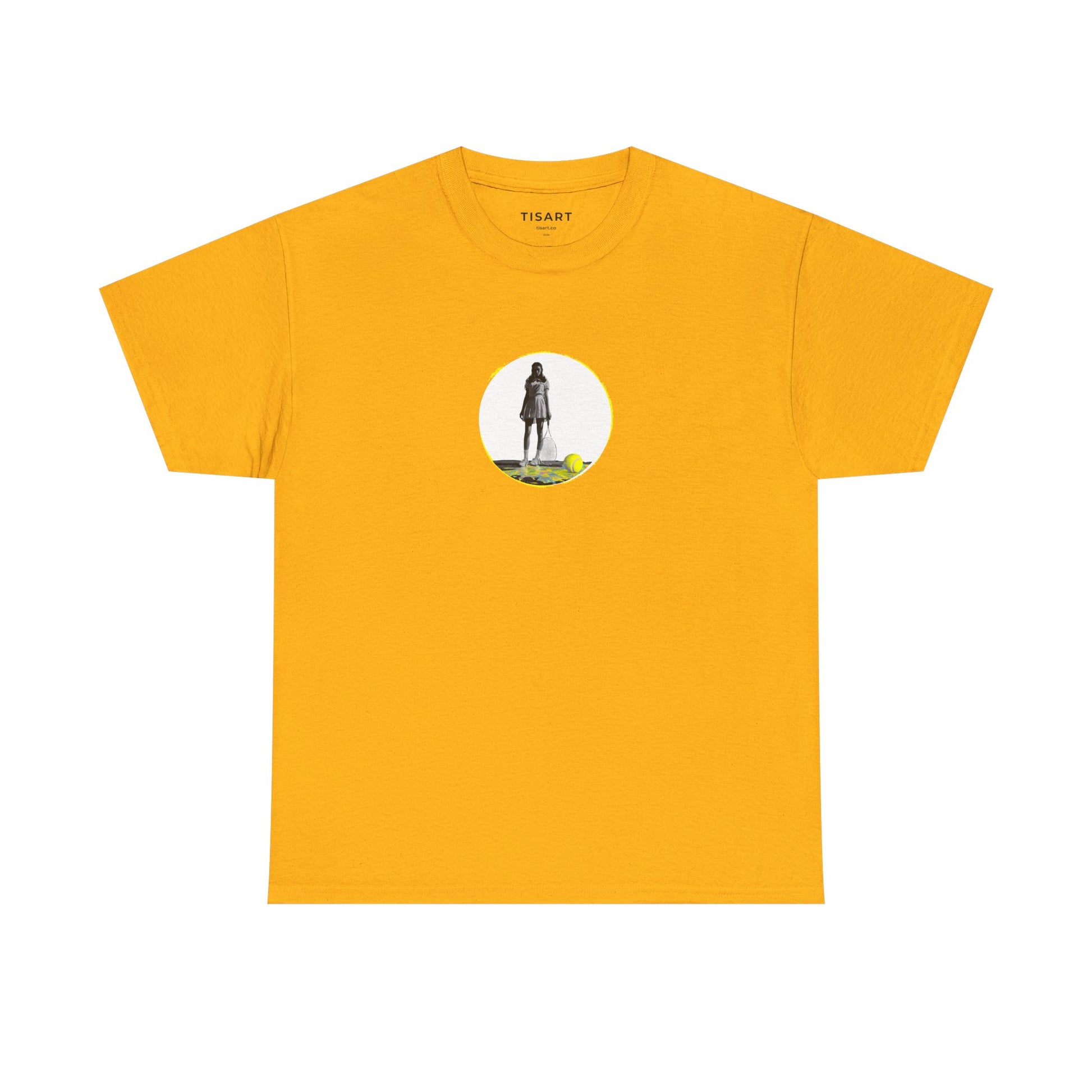 Tennis Women Graphic Men-Women 100% Cotton T-Shirt