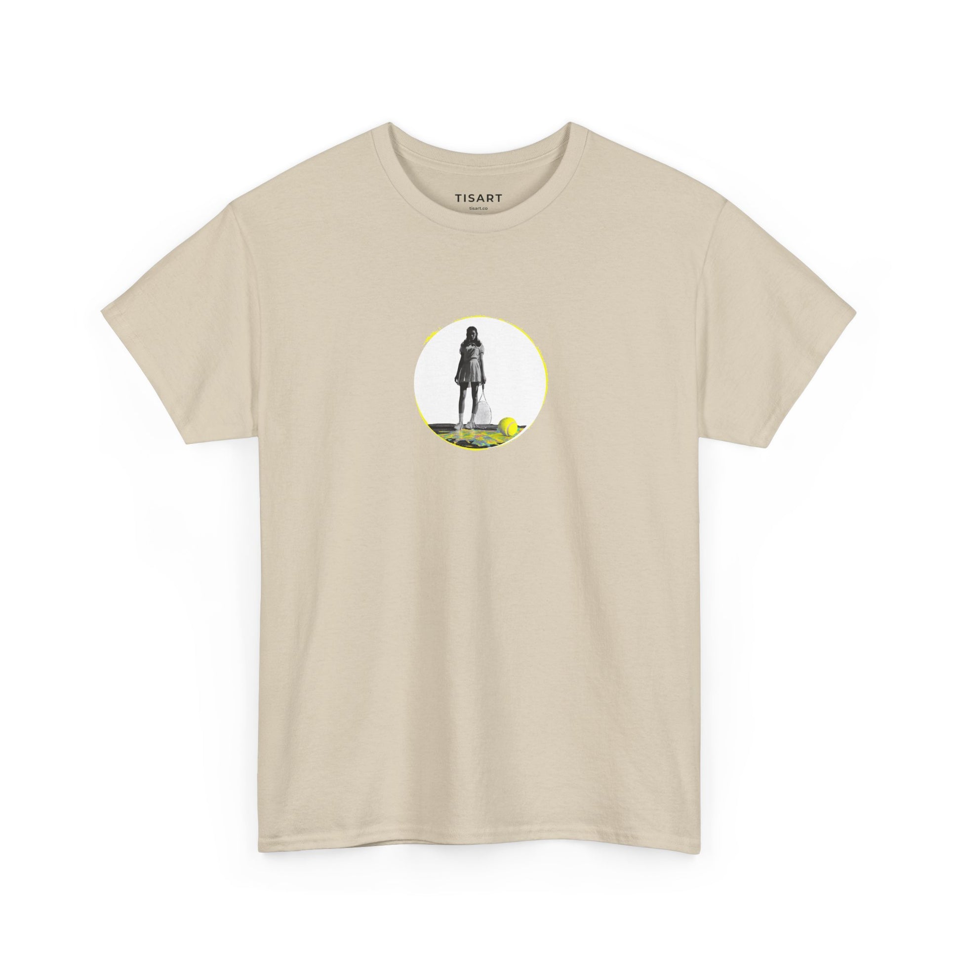 Tennis Women Graphic Men-Women 100% Cotton T-Shirt
