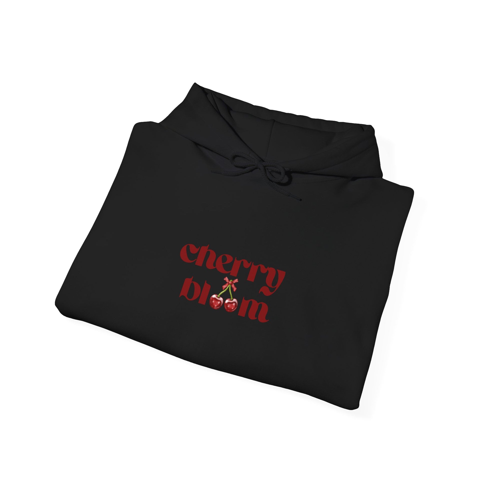 Cherry Bloom Graphic Hoodie,Premium Unisex Heavy Blend Pullover