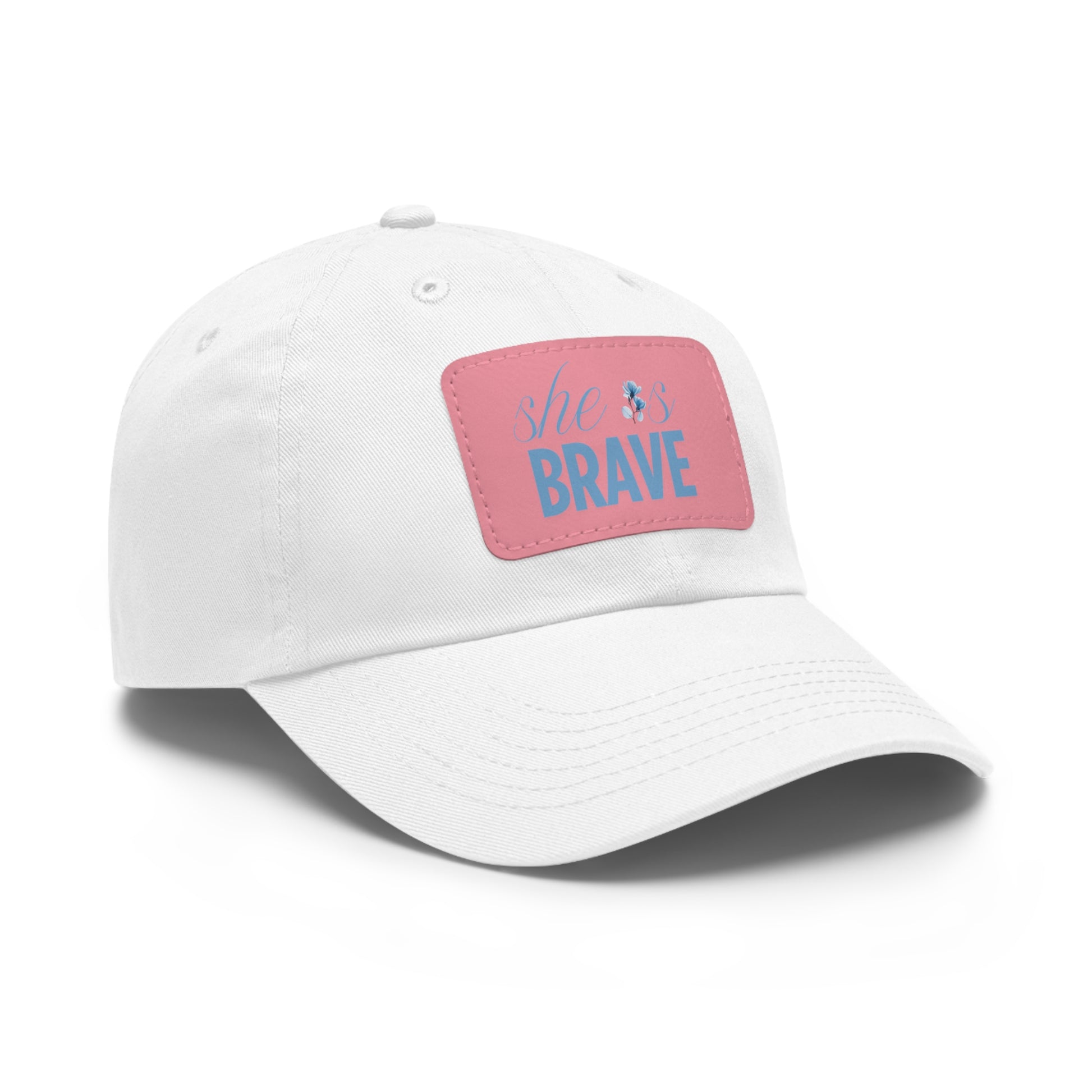 She is Brave Chino Twill Women Hat -  Casual Hat with Vintage Buckle