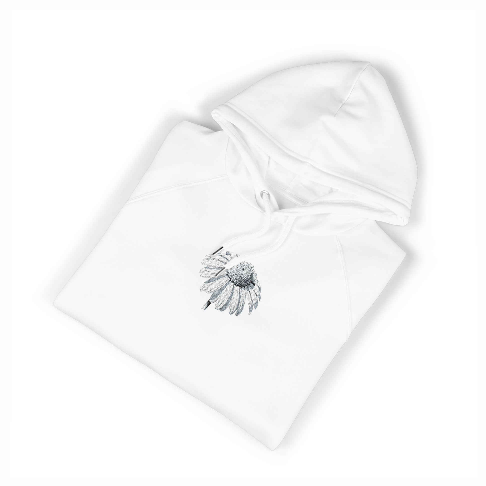 Women Raglan Hoodie with Daisy Embroidery Details