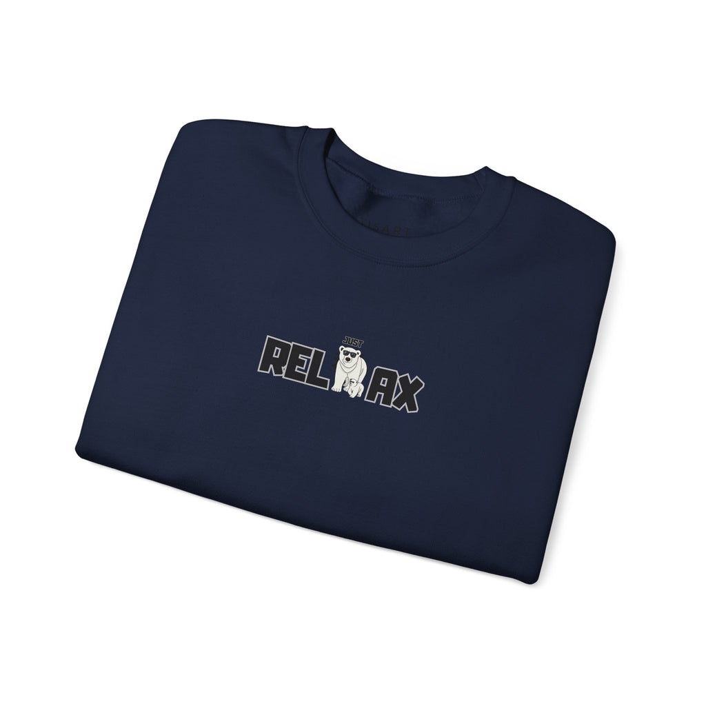 Just Relax Graphic Sweatshirt,Premium Unisex Heavy Blend Crewneck