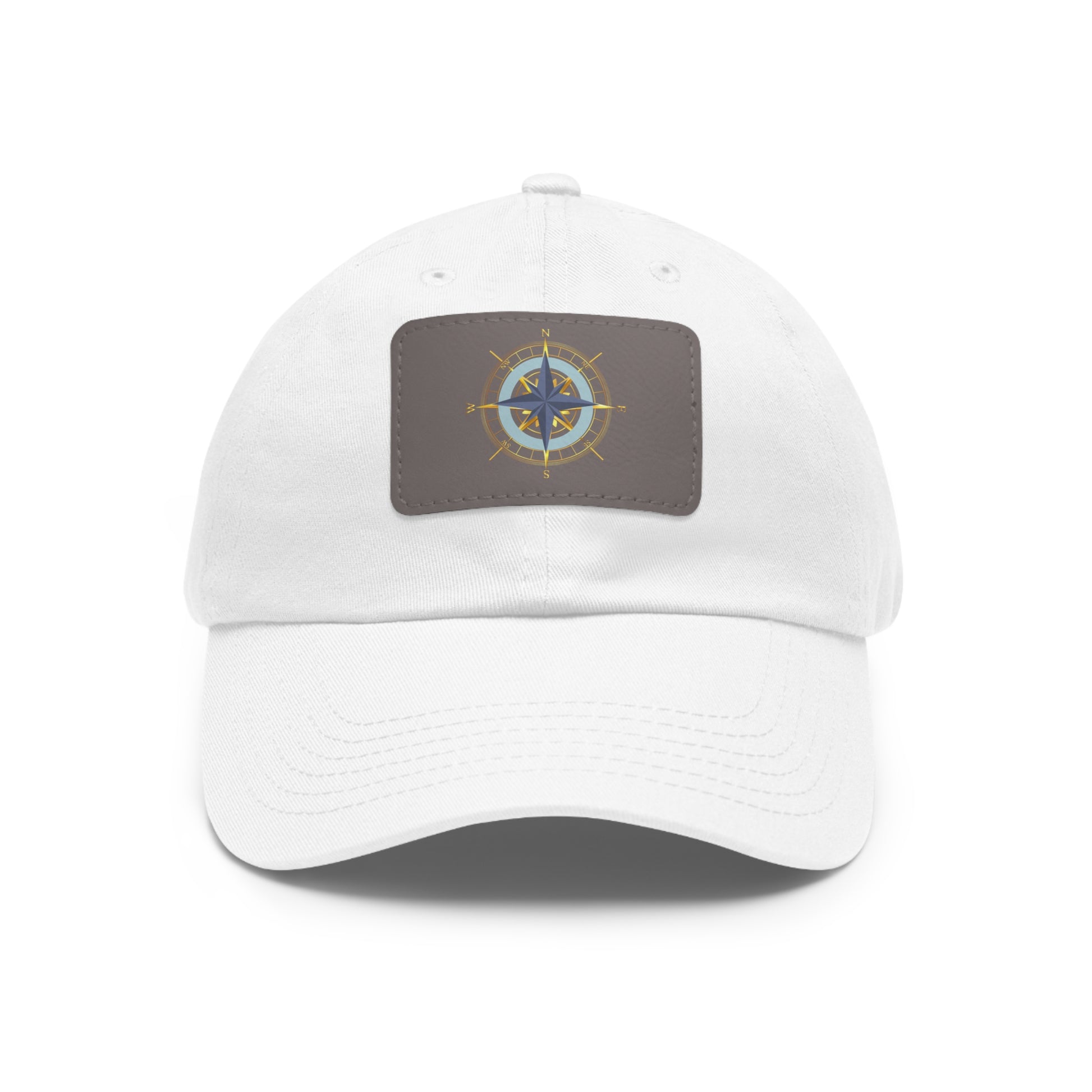 Compass Graphic Chino Twill Men-Women Hat - Casual Hat with Vintage Buckle
