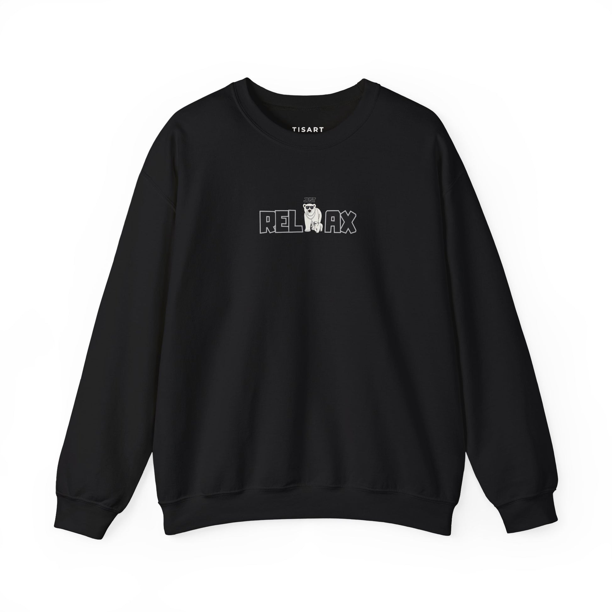 Just Relax Graphic Sweatshirt,Premium Unisex Heavy Blend Crewneck