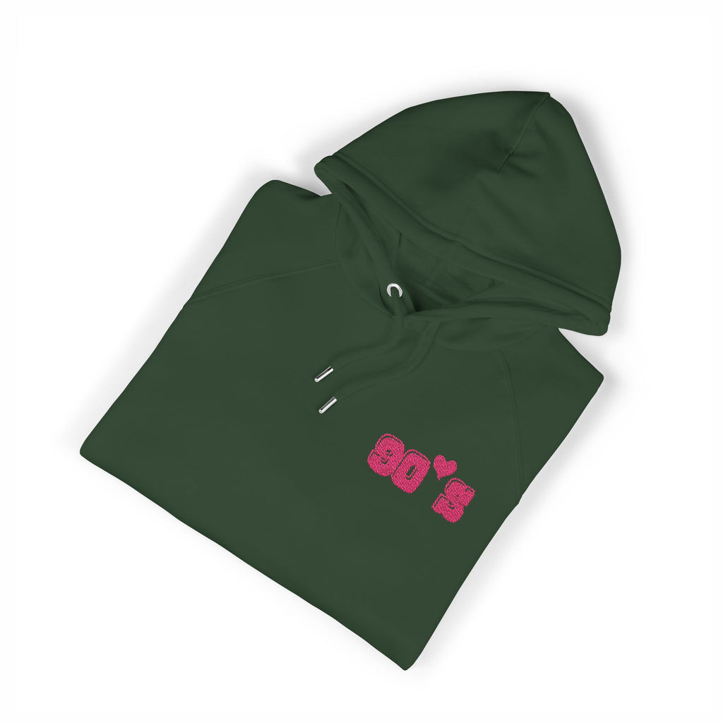 Women Raglan Hoodie with 90's Embroidery Details