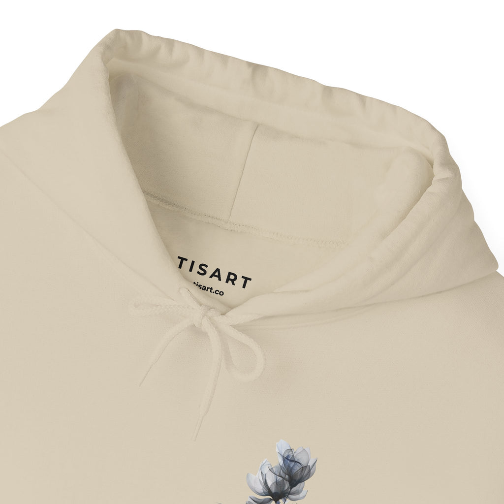 It's a Blue Feeling and Flower Graphic Hoodie