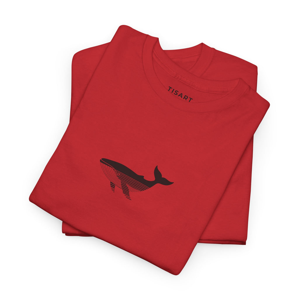 Whale Graphic Men-Women 100% Cotton T-Shirt