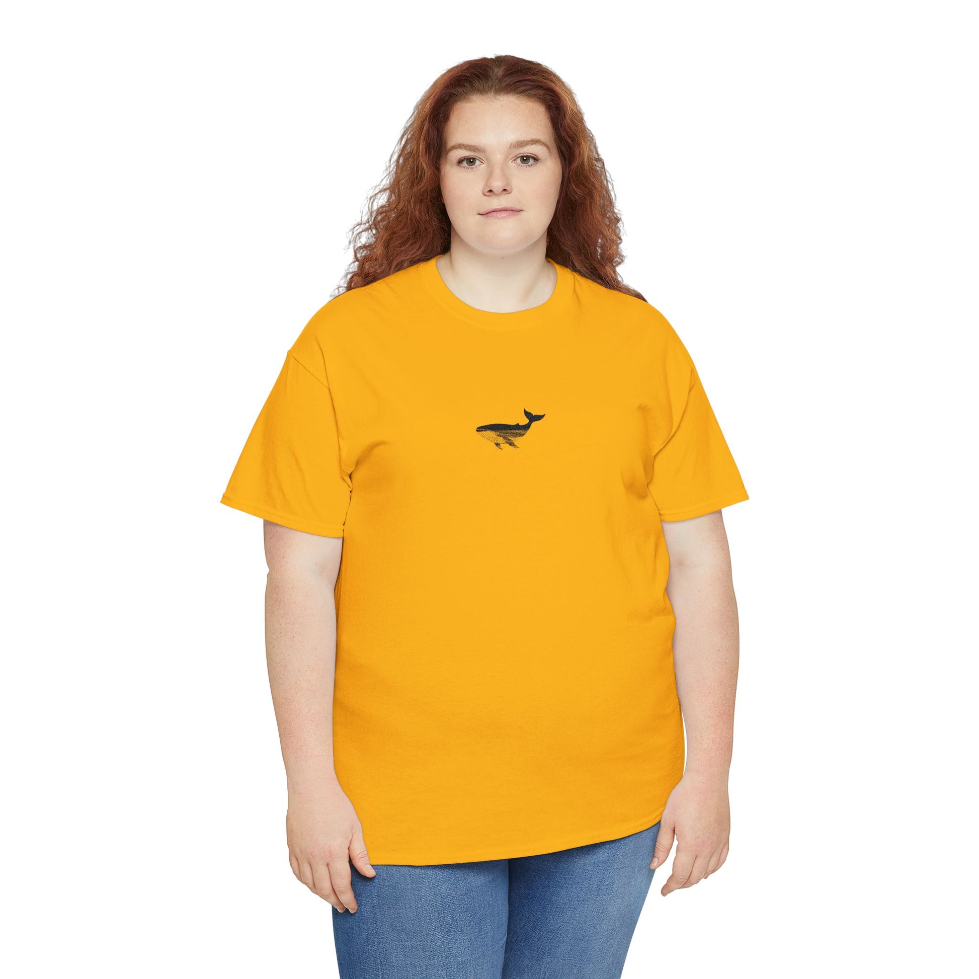 Whale Men-Women  100% Cotton T-Shirt