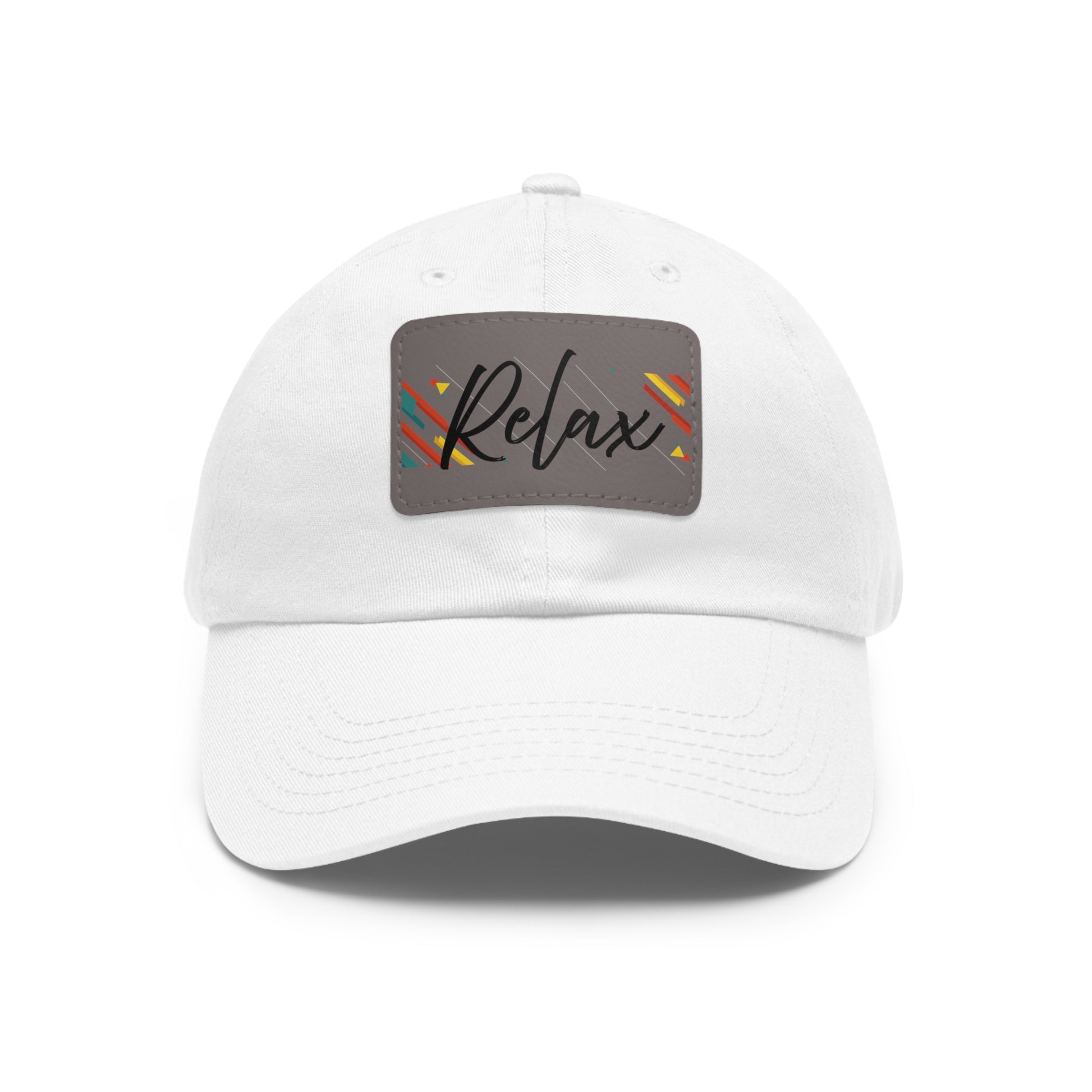 Relax Men-Women  Hat with Leather Patch (Rectangle)