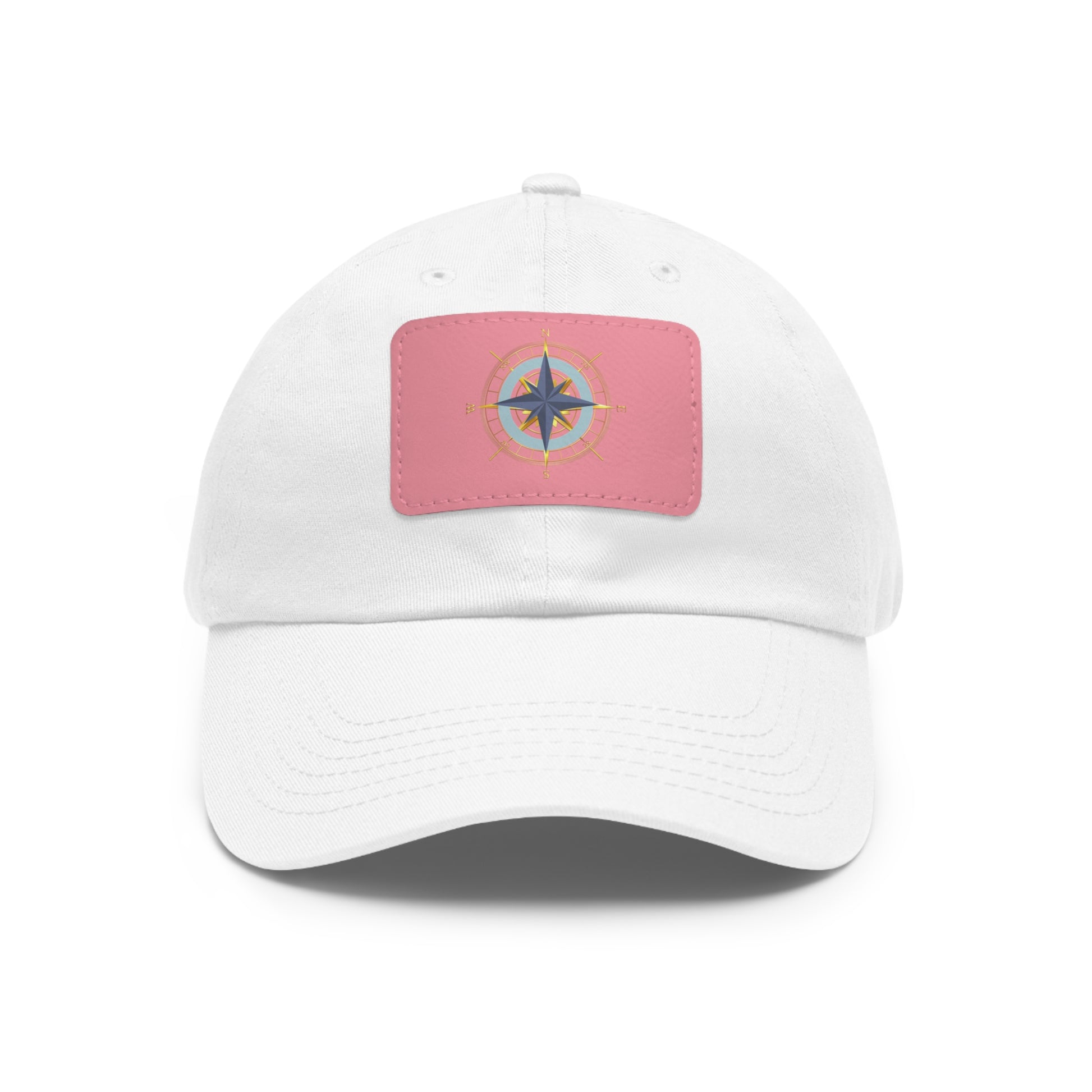 Compass Graphic Chino Twill Men-Women Hat - Casual Hat with Vintage Buckle