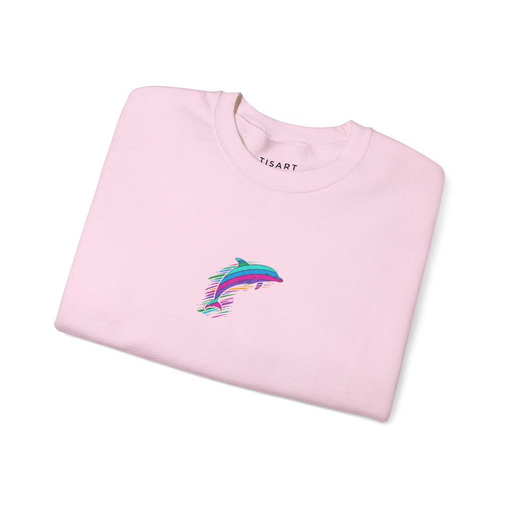 Dolphin Graphic Sweatshirt, Premium Unisex Heavy Blend Pullover