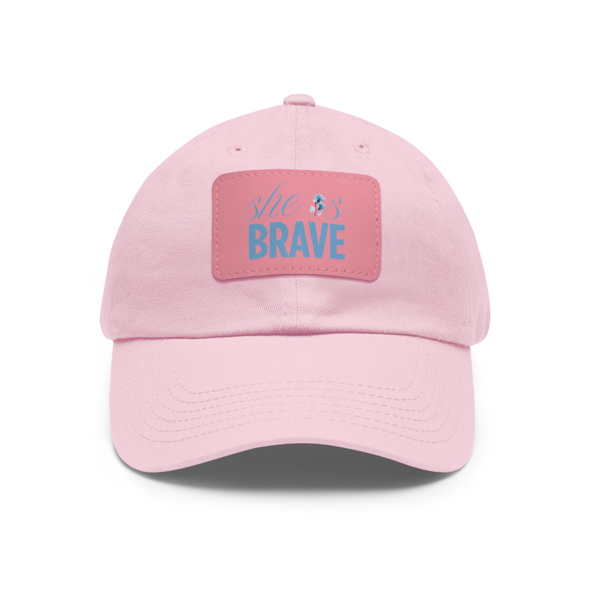 She is Brave Chino Twill Women Hat -  Casual Hat with Vintage Buckle