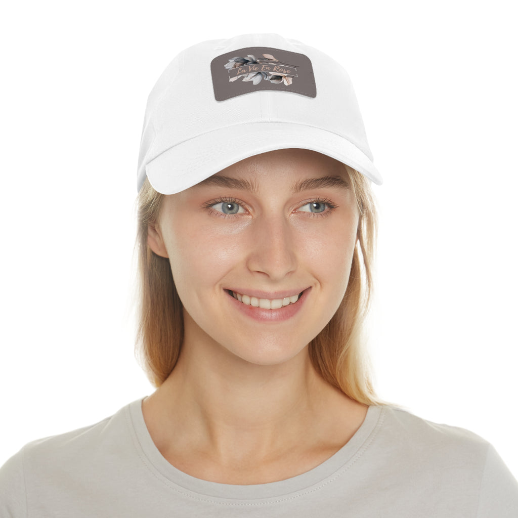 La Vie En Rose Chino Twill Women Cap - Casual Hat with Vintage Buckle
