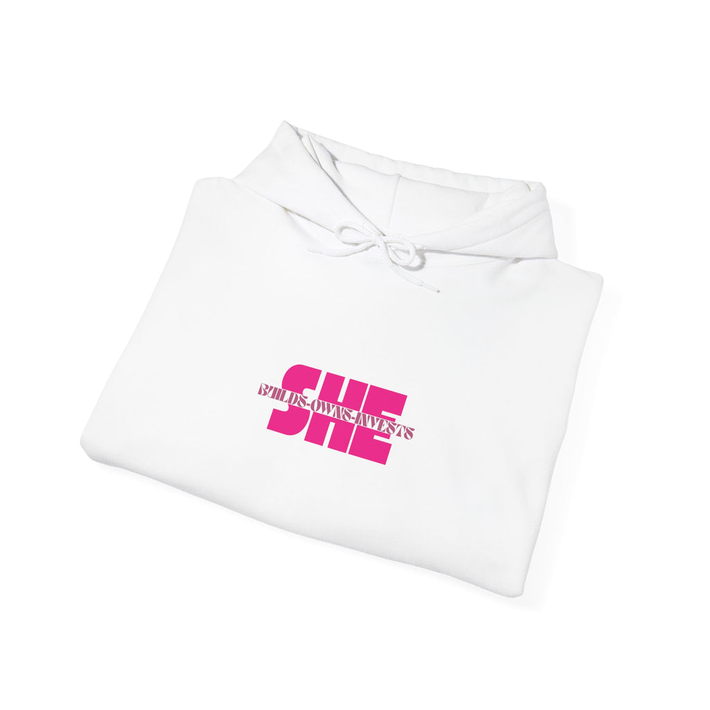 She Builds Owns Invests Graphic Hoodie