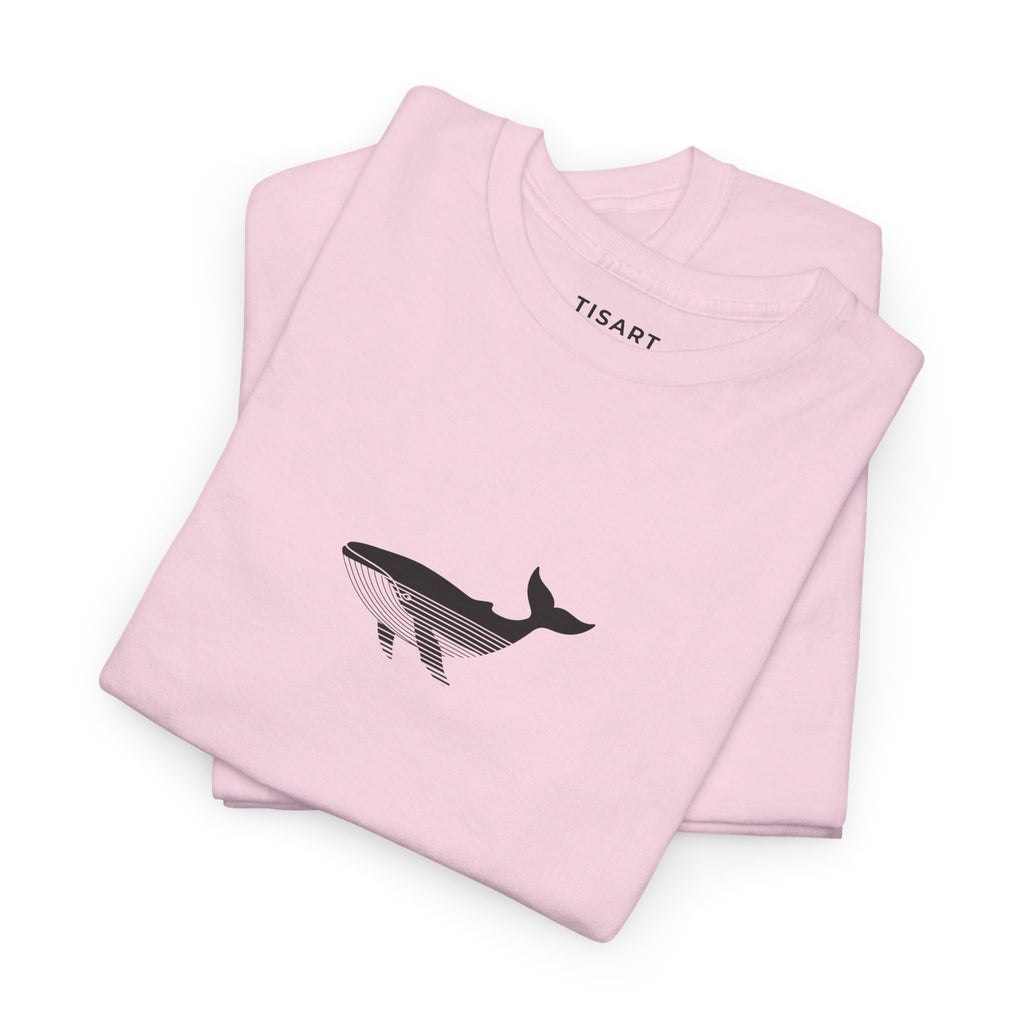 Whale Graphic Men-Women 100% Cotton T-Shirt