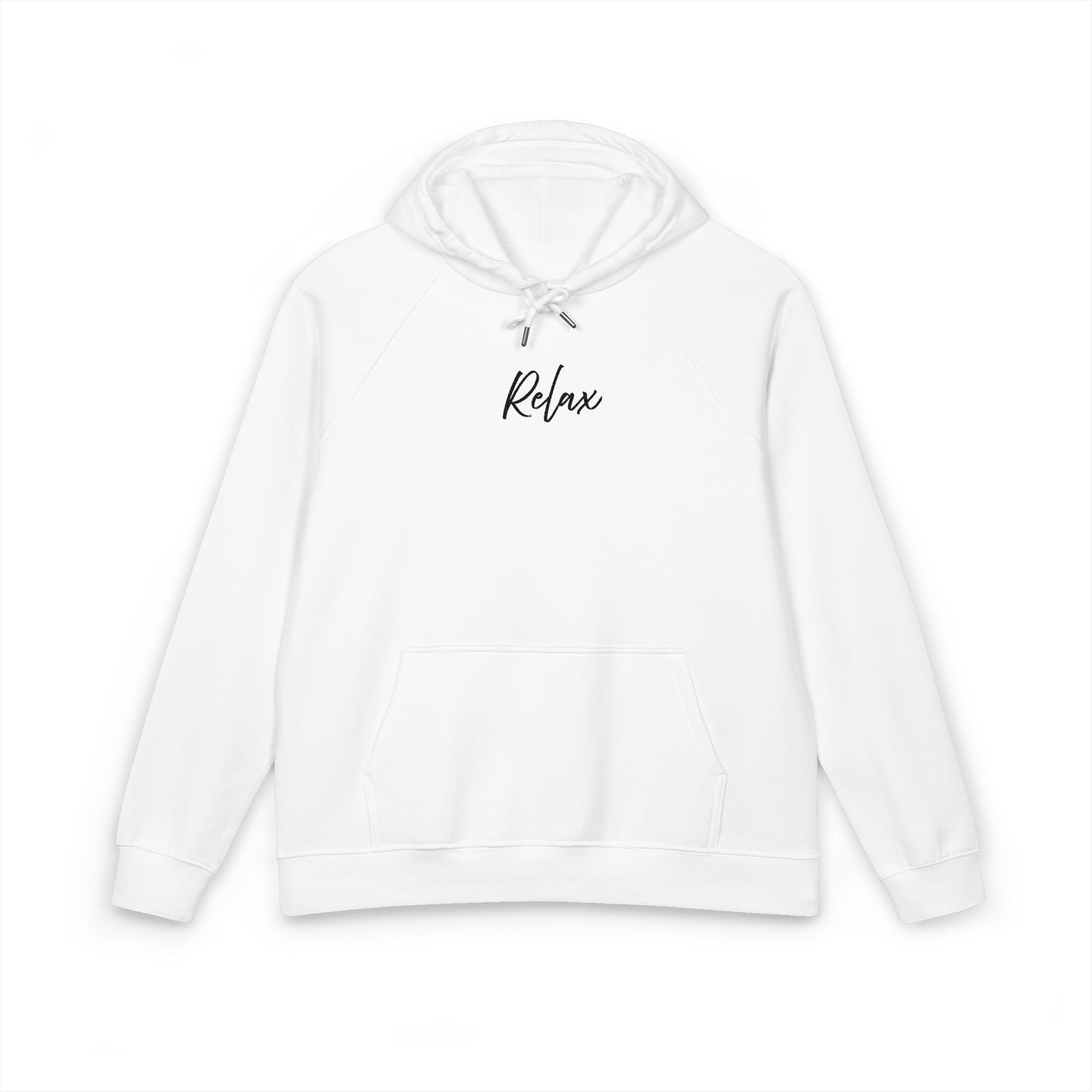Relax Hoodie - Cozy and Sustainable Men-Women Raglan Hoodie with Embroidery Details