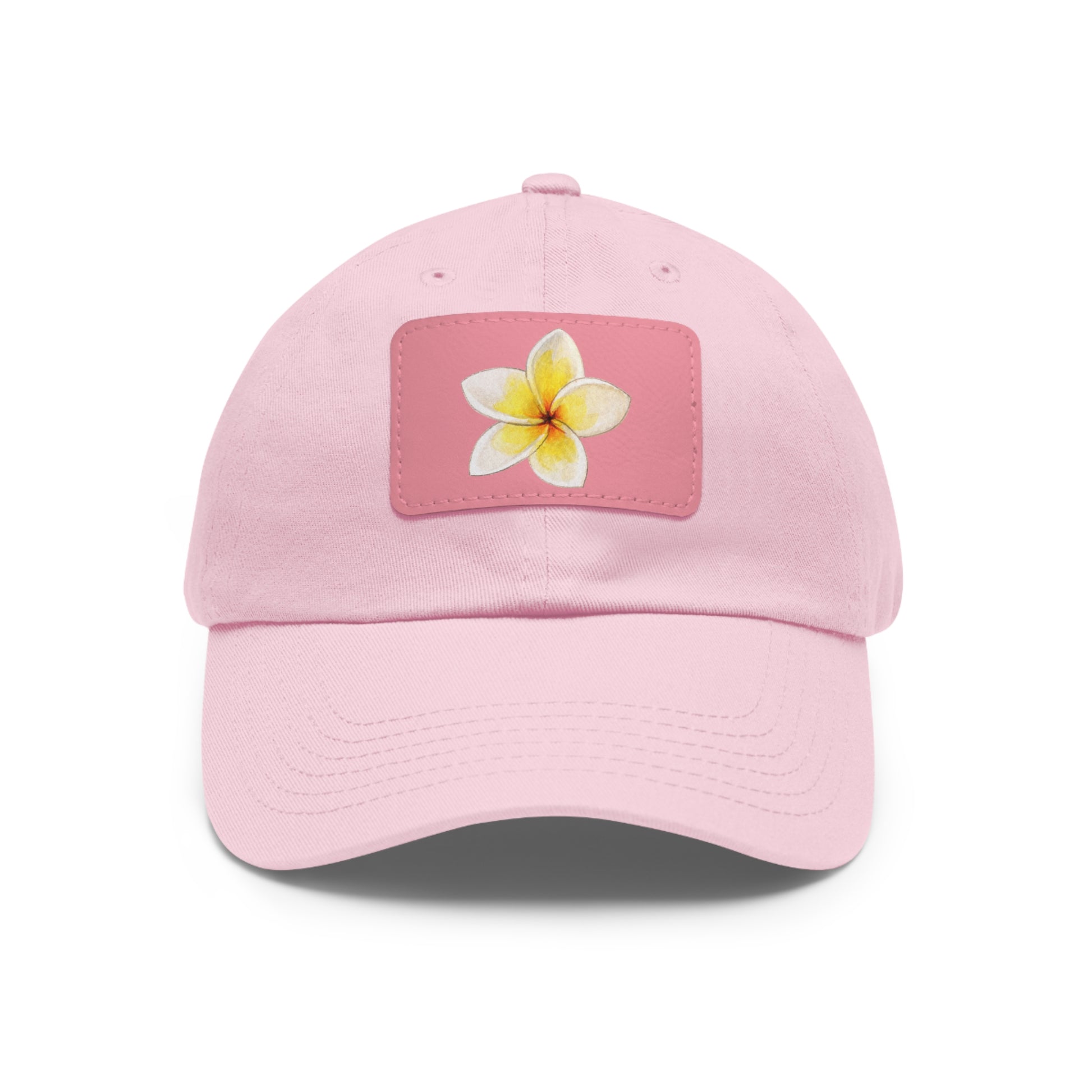 Flower Graphic Chino Twill Women Hat - Casual Hat with Vintage Buckle