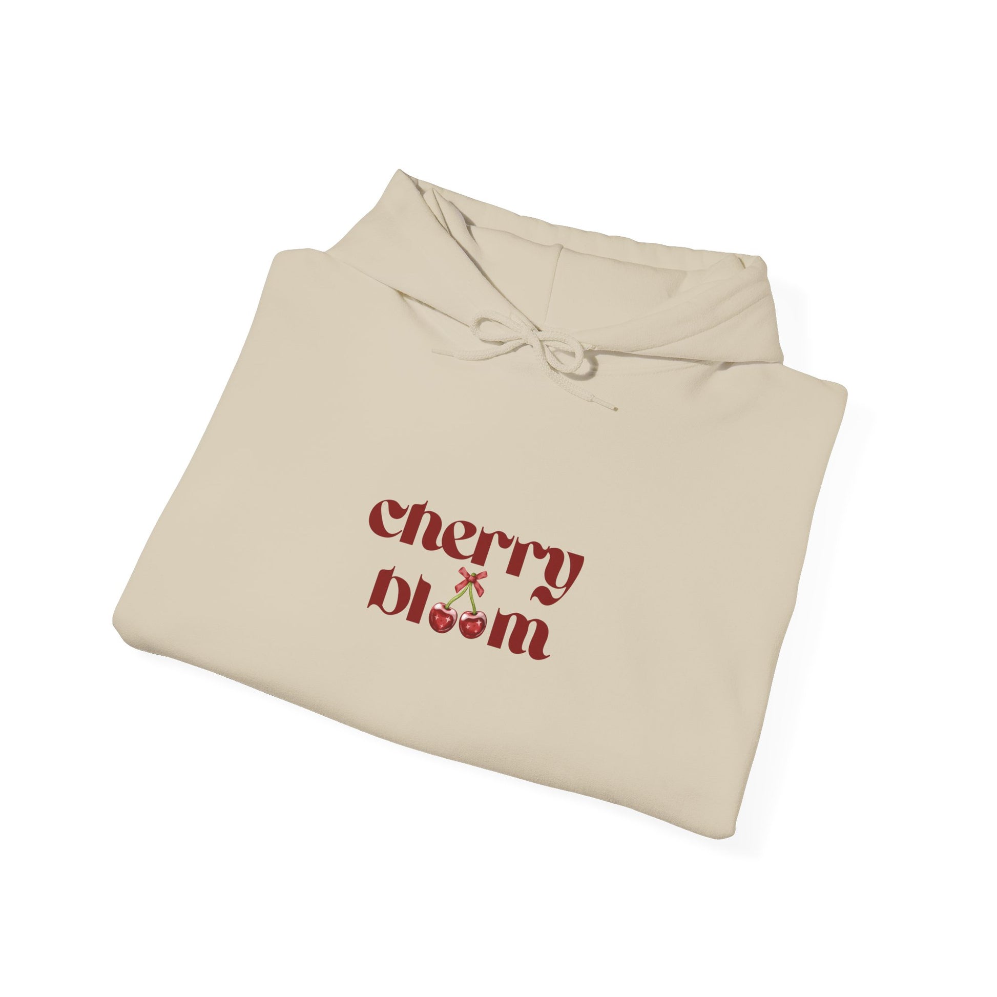 Cherry Bloom Graphic Hoodie,Premium Unisex Heavy Blend Pullover