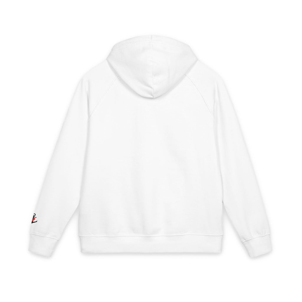 Organic Hoodie - Cozy and Sustainable Unisex Raglan Hoodie with Embroidery Details