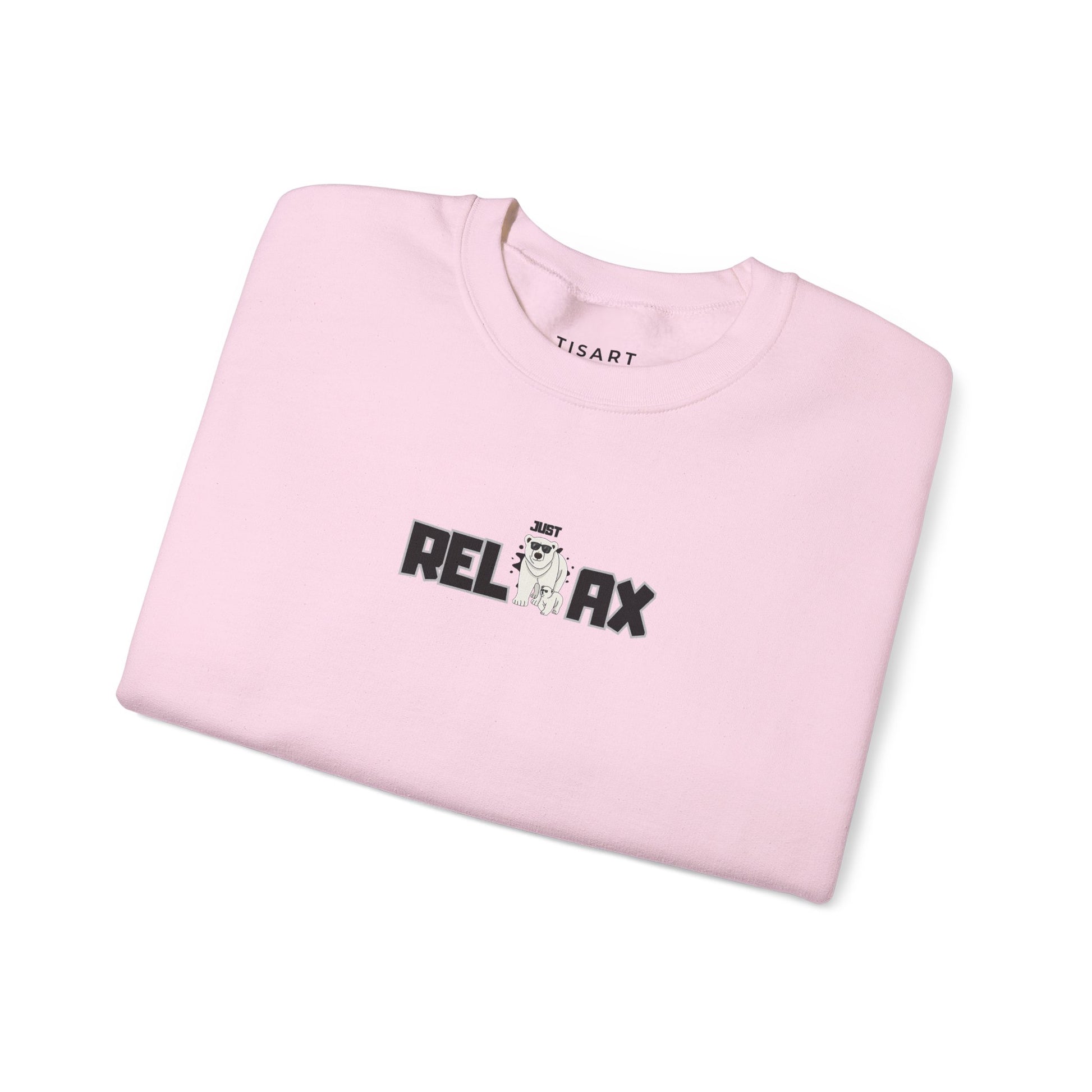 Just Relax Graphic Sweatshirt,Premium Unisex Heavy Blend Crewneck
