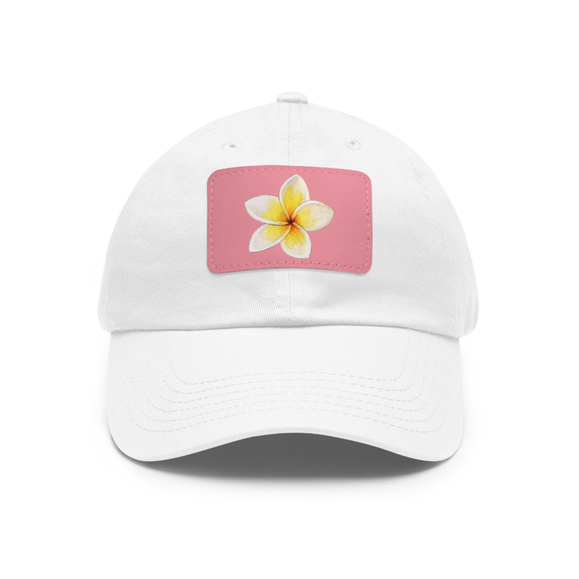 Flower Graphic Chino Twill Women Hat - Casual Hat with Vintage Buckle