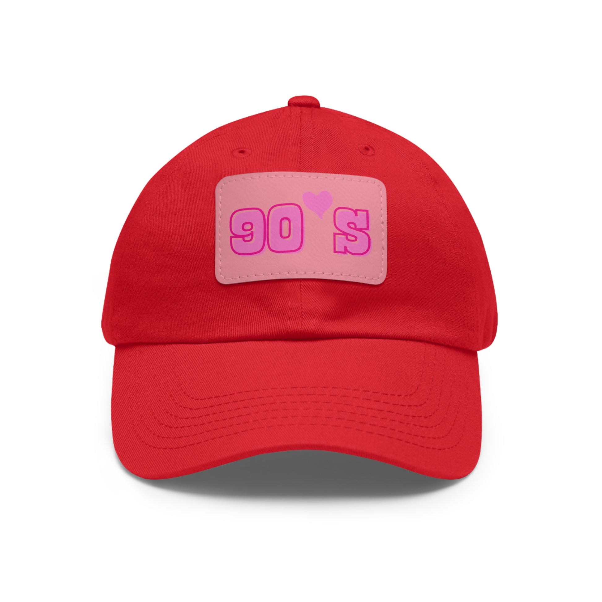 90's Women Hat with Leather Patch (Rectangle)