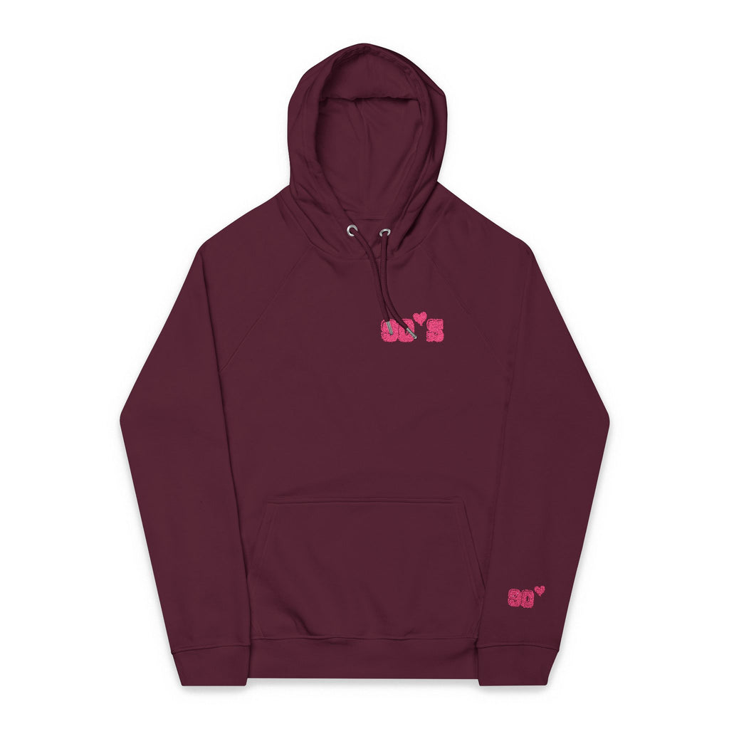 Women Raglan Hoodie with 90's Embroidery Details