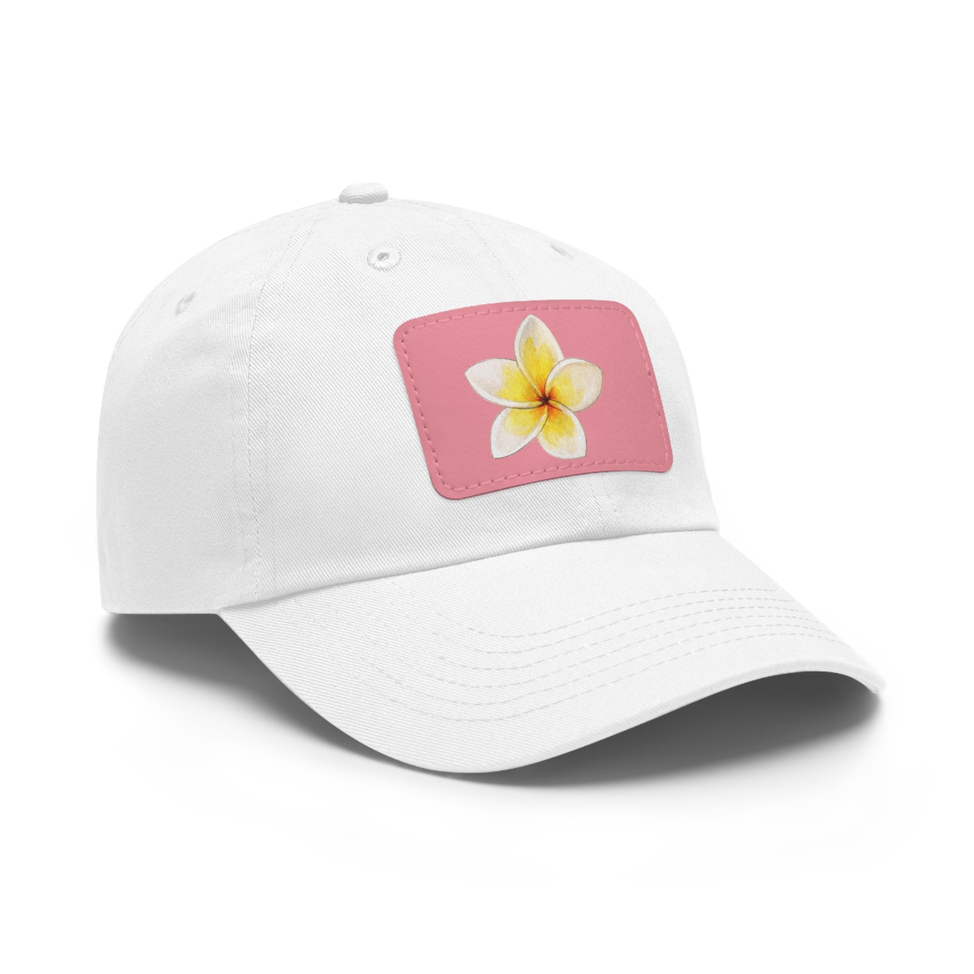 Flower Graphic Chino Twill Women Hat - Casual Hat with Vintage Buckle