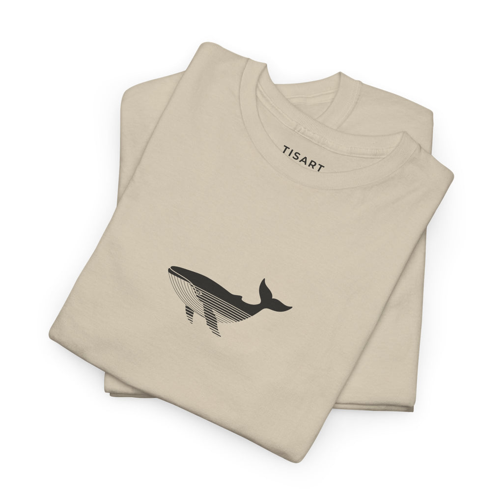 Whale Graphic Men-Women 100% Cotton T-Shirt
