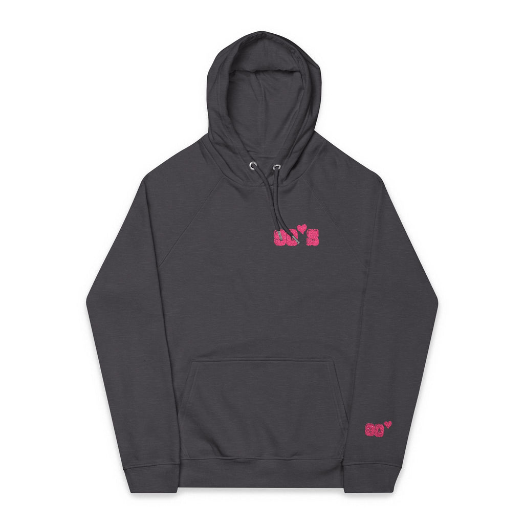 Women Raglan Hoodie with 90's Embroidery Details