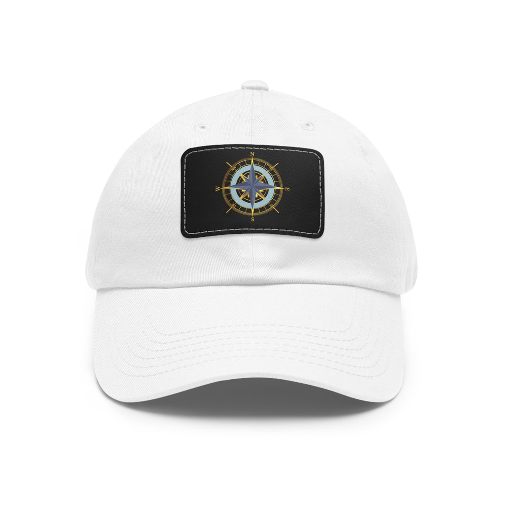 Compass Graphic Chino Twill Men-Women Hat - Casual Hat with Vintage Buckle
