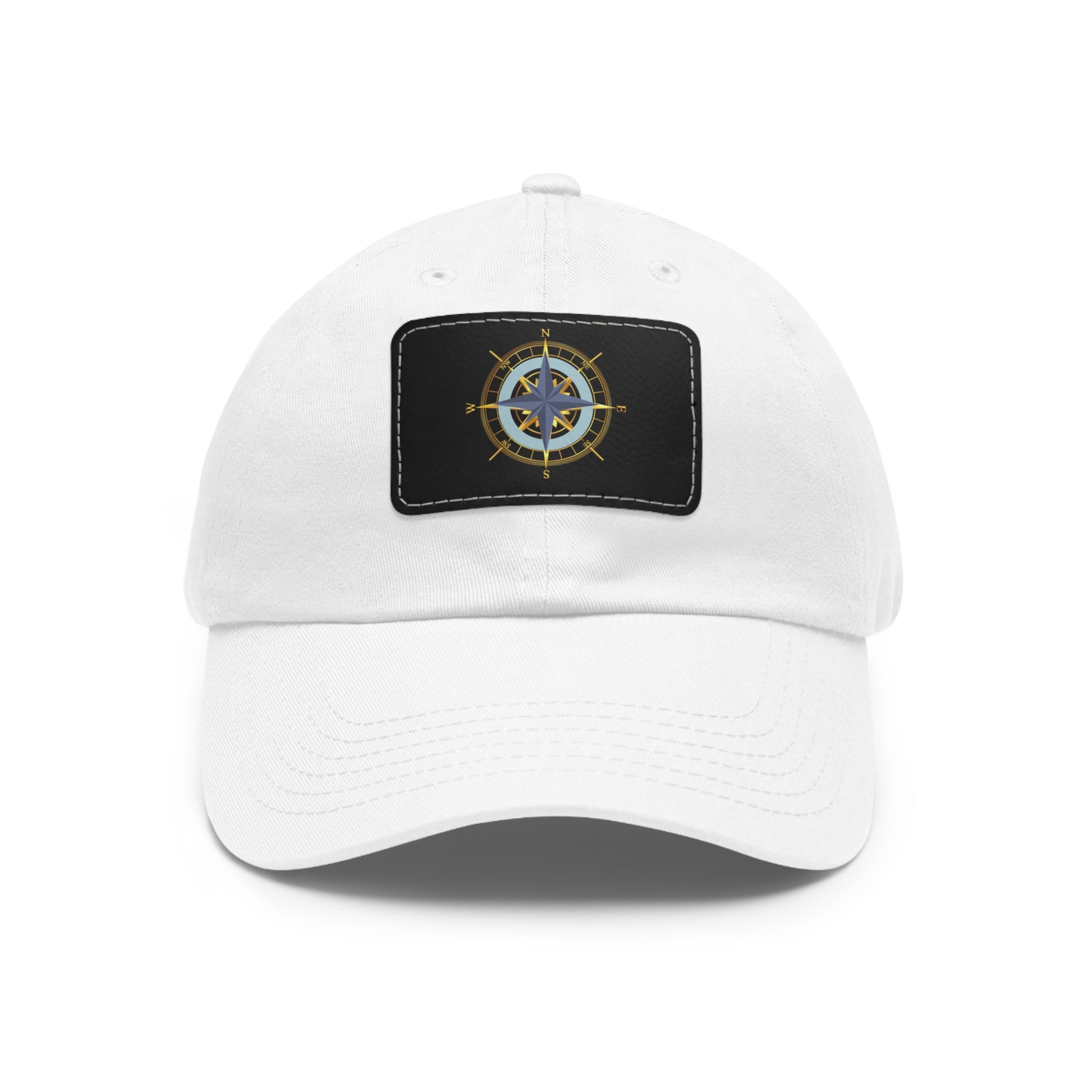 Compass Graphic Chino Twill Men-Women Hat - Casual Hat with Vintage Buckle