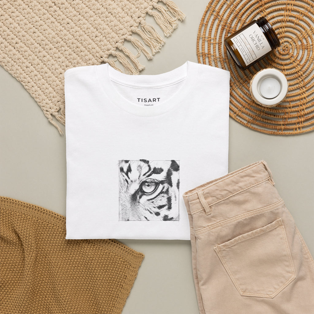 Leopard Graphic Men-Women 100% Cotton T-Shirt