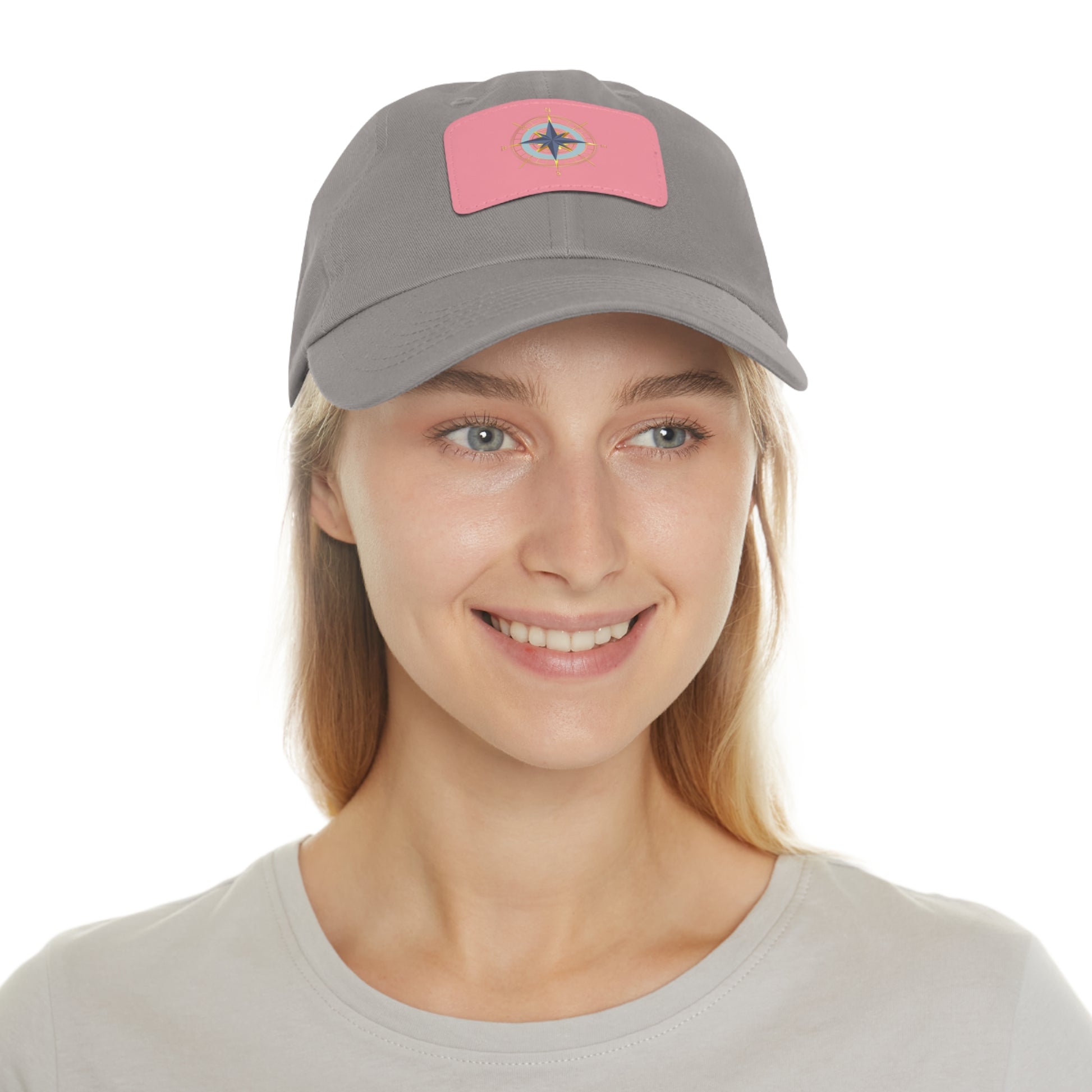 Compass Graphic Chino Twill Men-Women Hat - Casual Hat with Vintage Buckle
