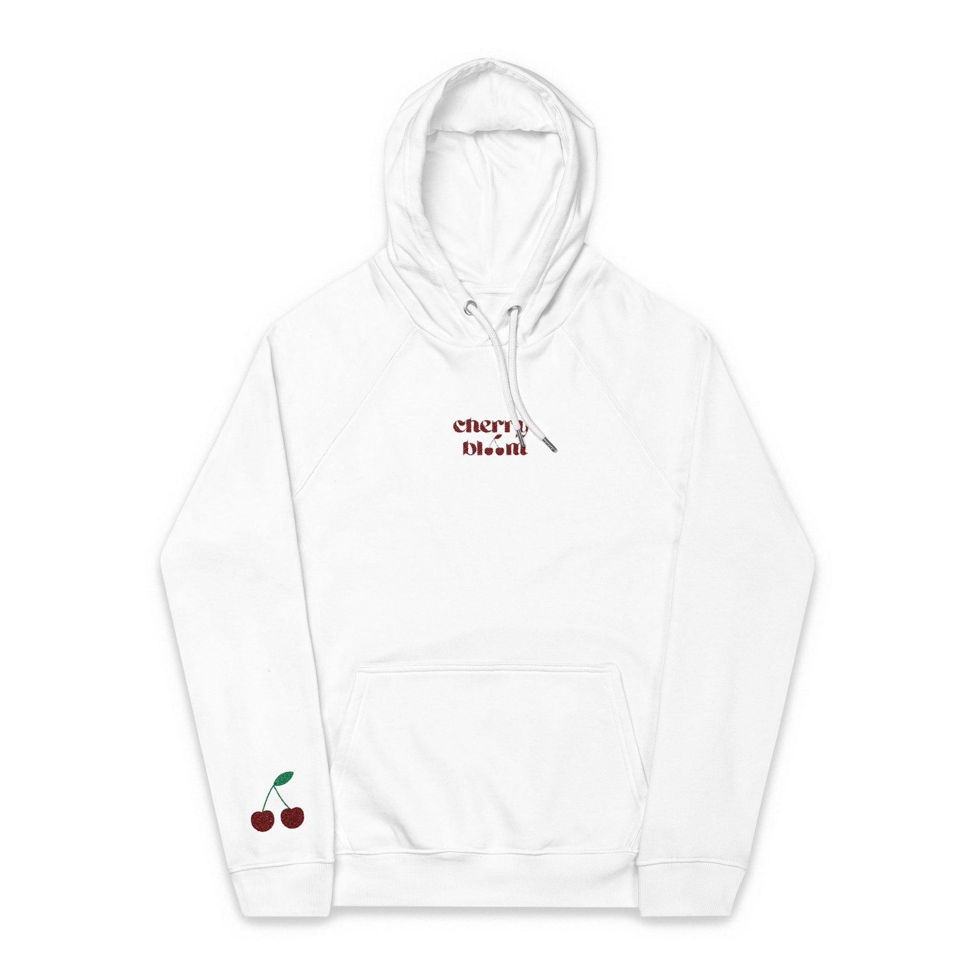 Organic Hoodie - Cozy and Sustainable Unisex Raglan Hoodie with Embroidery Details