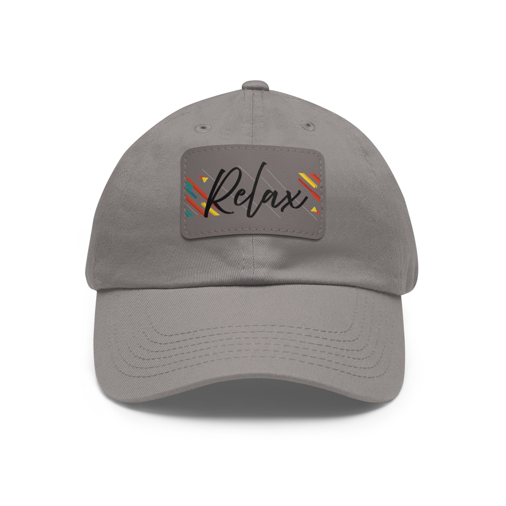 Relax Men-Women  Hat with Leather Patch (Rectangle)