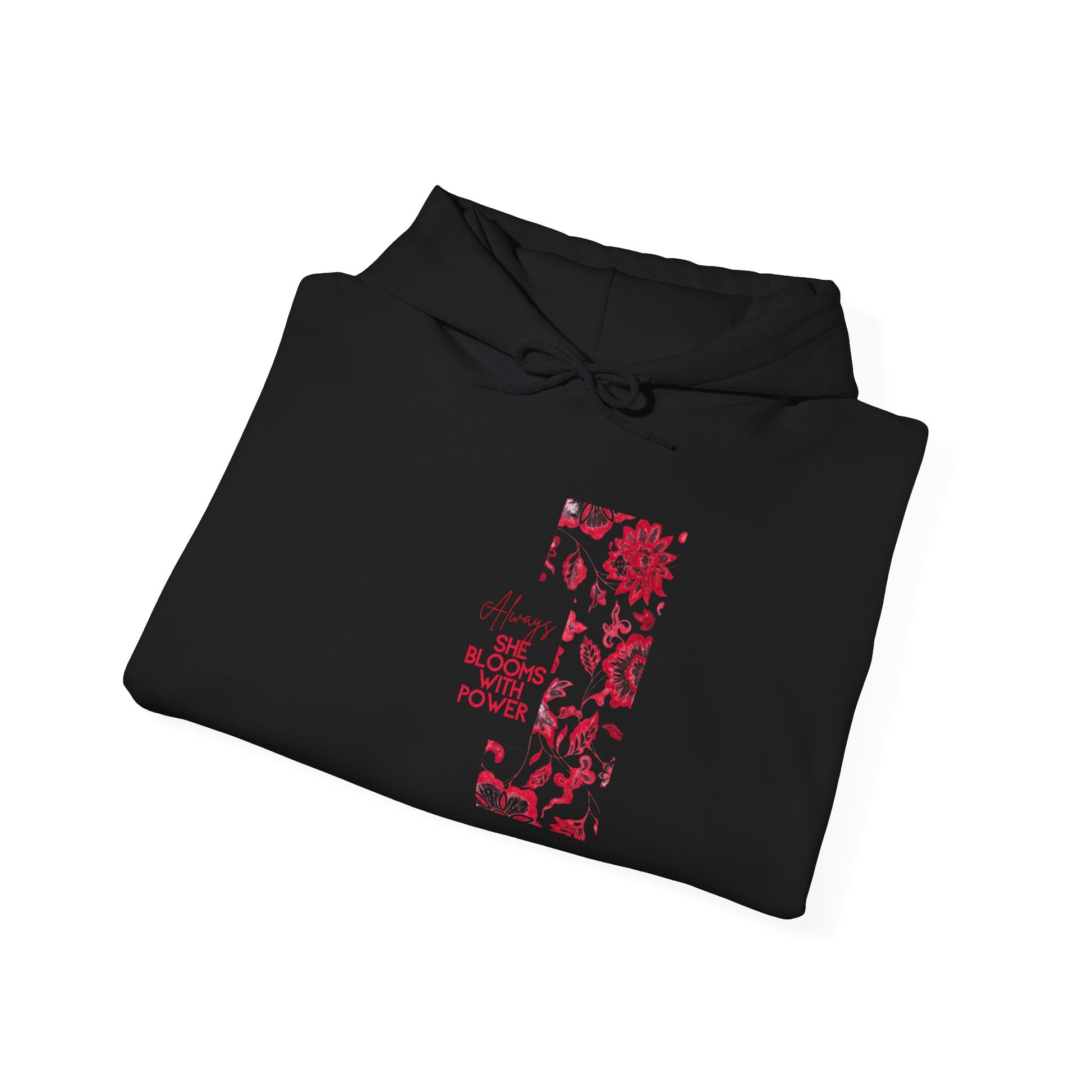She Blooms With Power Graphic Hoodie