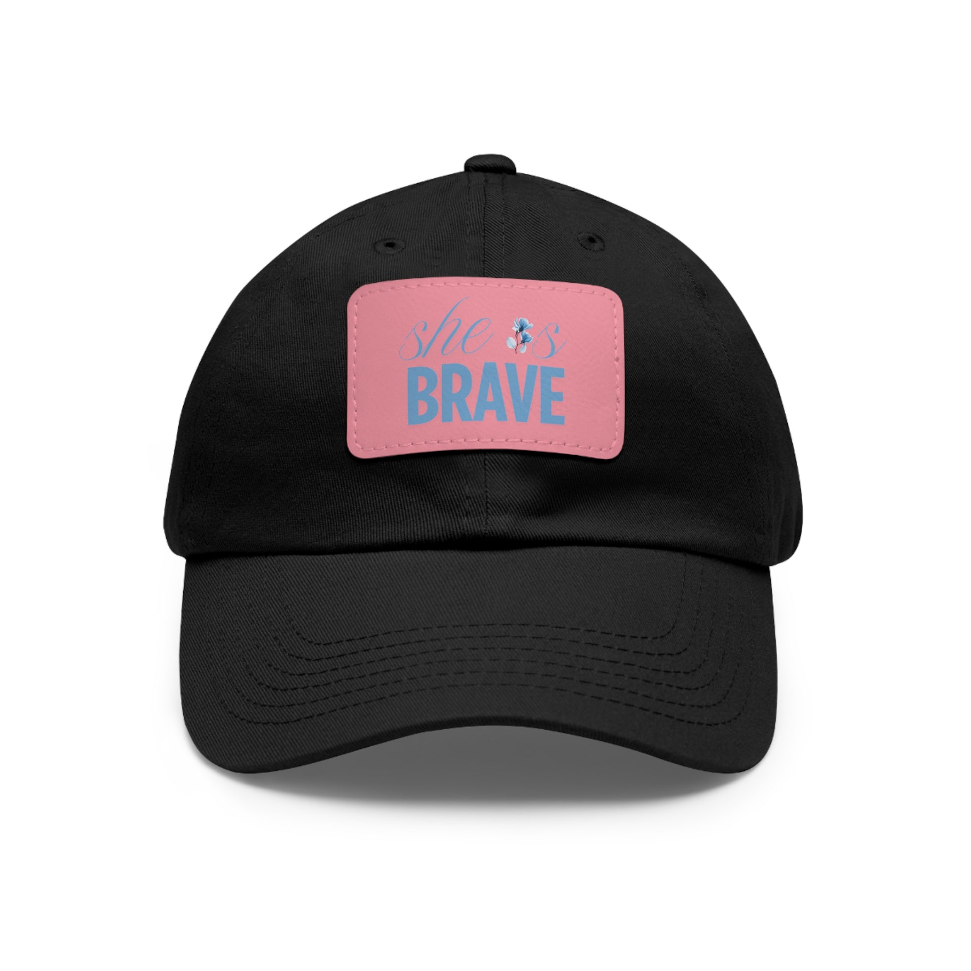 She is Brave Chino Twill Women Hat -  Casual Hat with Vintage Buckle