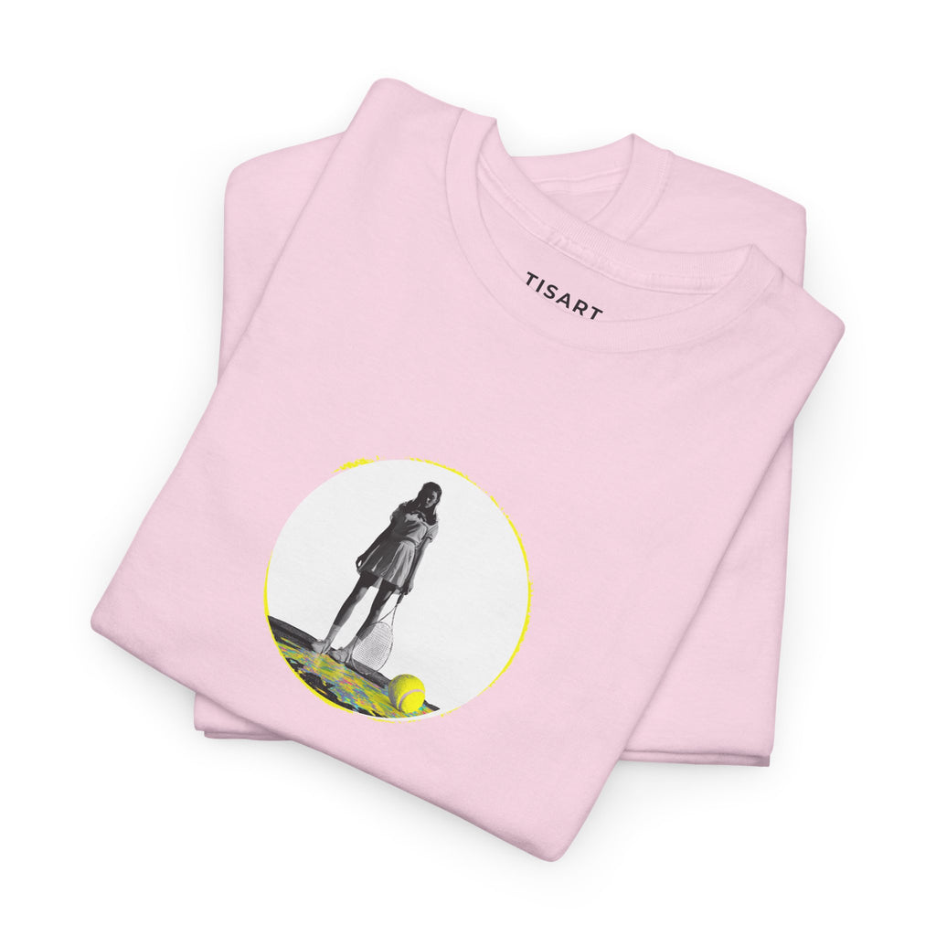 Tennis Women Graphic Men-Women 100% Cotton T-Shirt