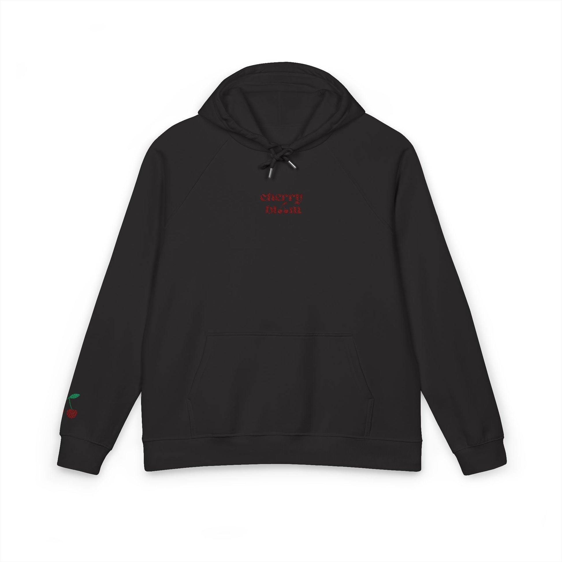 Organic Hoodie - Cozy and Sustainable Unisex Raglan Hoodie with Embroidery Details