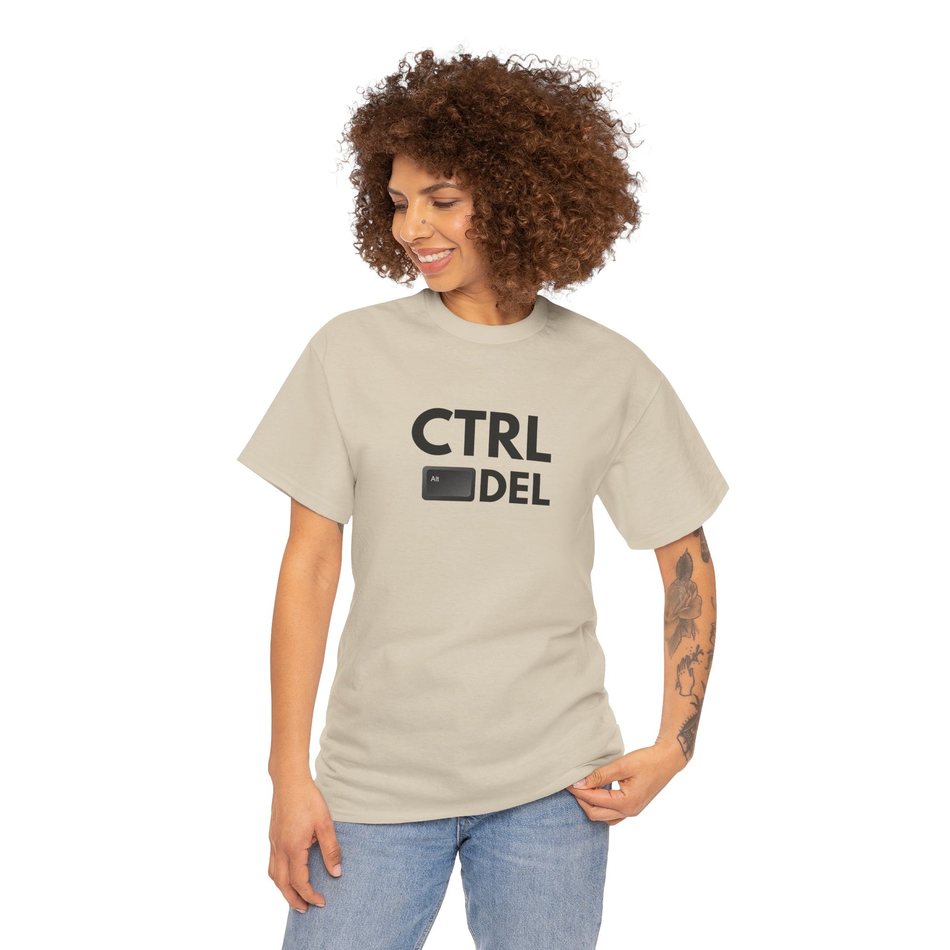 Ctrl Alt Del T-Shirt - Men-Women T-Shirt - 100% Cotton