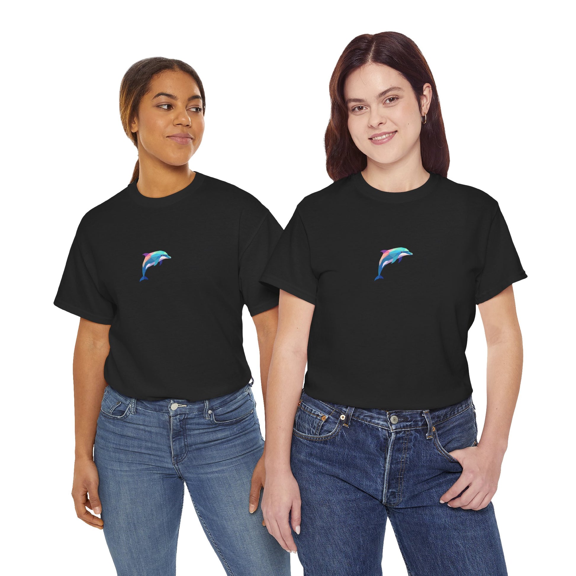 Dolphin Graphic Men-Women  100% Cotton T-Shirt