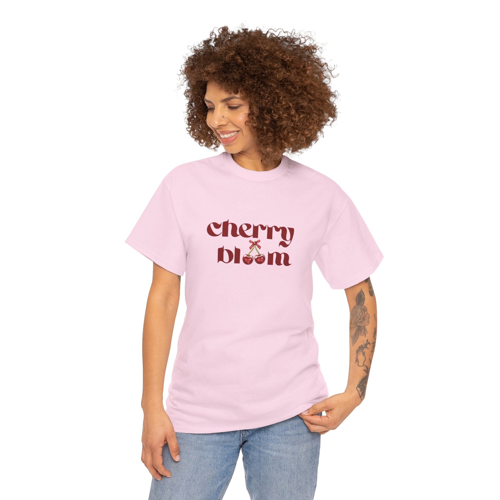 Cherry Bloom T-Shirt - Women T-Shirt - 100% Cotton