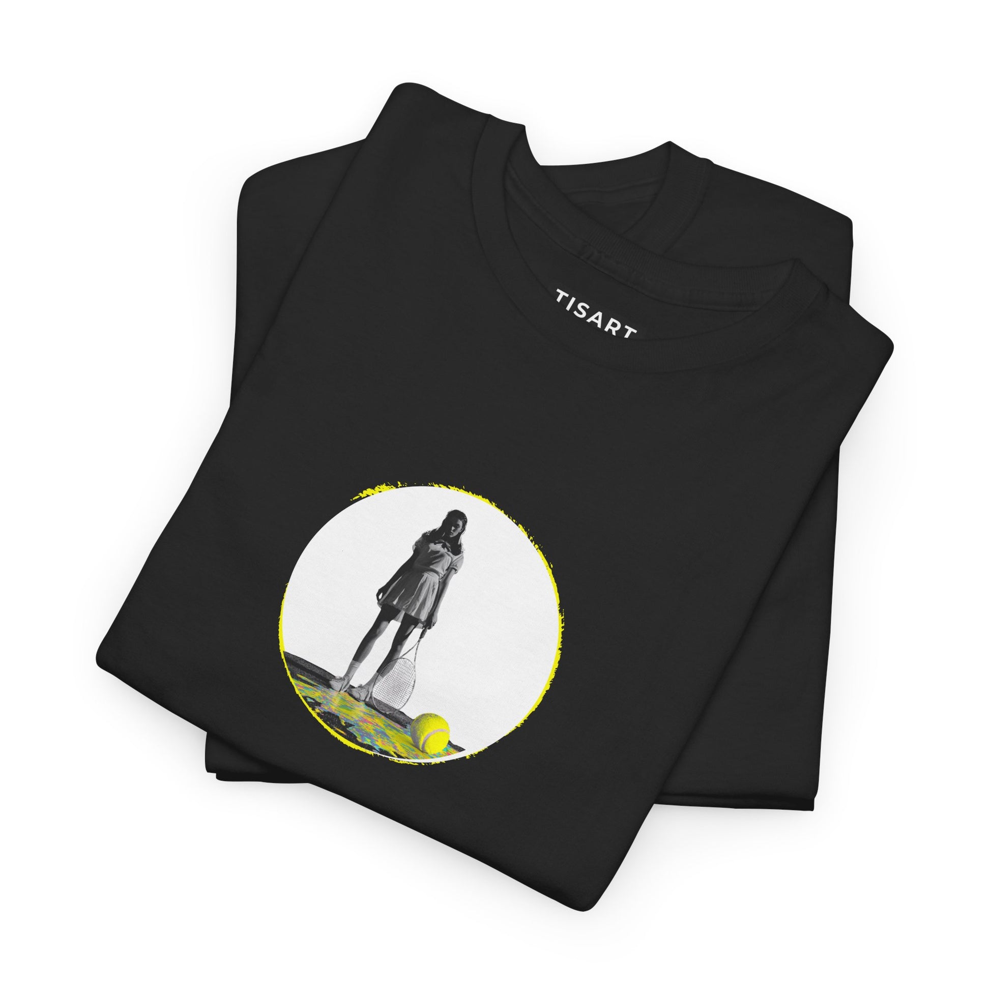 Tennis Women Graphic Men-Women 100% Cotton T-Shirt