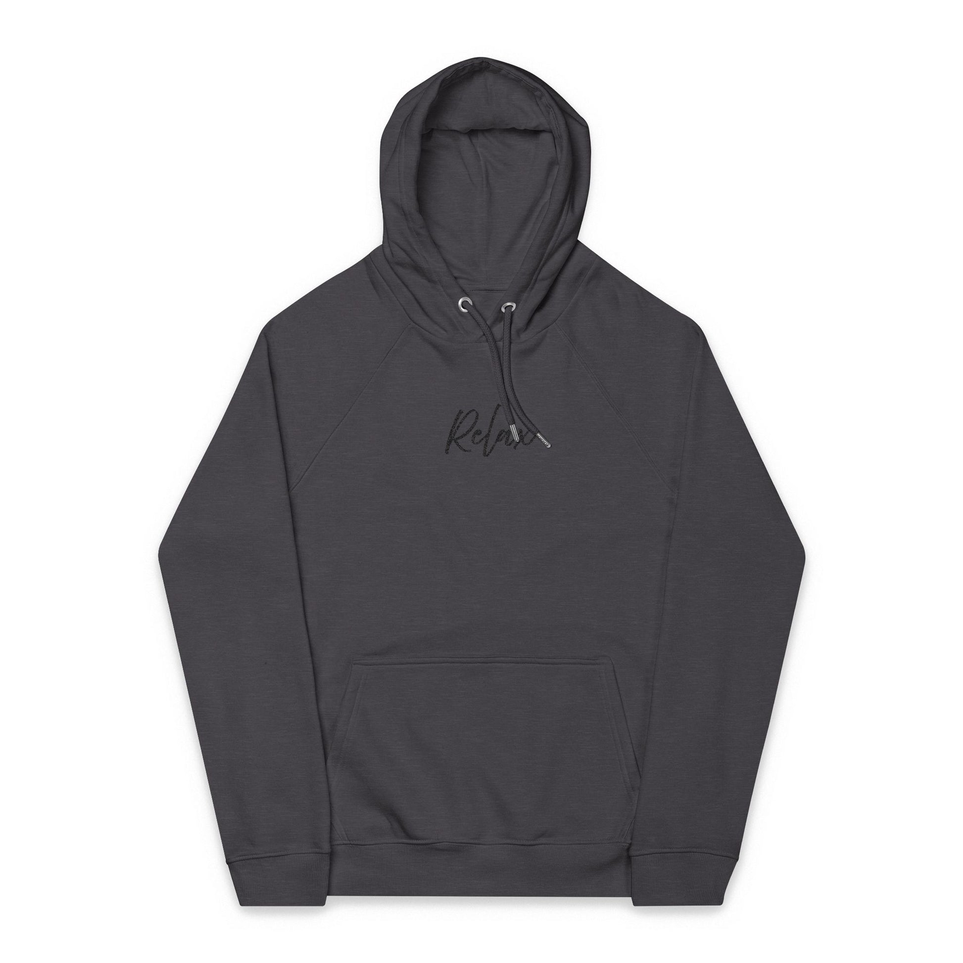 Relax Hoodie - Cozy and Sustainable Men-Women Raglan Hoodie with Embroidery Details