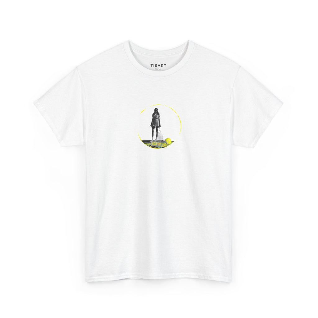 Tennis Women Graphic Men-Women 100% Cotton T-Shirt